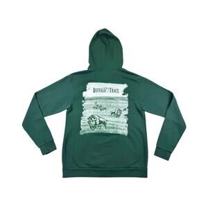 Buffalo Trace Distillery Hoodie Men's MEDIUM Kentucky Bourbon Full Zip